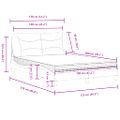 vidaXL Posteľ s matracom Hvar čierno-biela 120x200 cm umelá koža