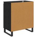 vidaXL Servírovacia skriňa Čierny dub 60 x 35 x 70 cm Kompozitné drevo