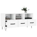 vidaXL TV stolík biely 102x36x50 cm kompozitné drevo