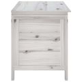vidaXL Záhradný úložný box biely 99x49,5x58,5 cm masívne jedľové drevo
