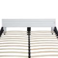 vidaXL Posteľ s matracom, LED, čierna a biela, umelá koža 180x200 cm