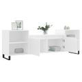 vidaXL TV skrinka biela 160x35x55 cm spracované drevo
