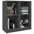 vidaXL Komoda sivá 70x33x76 cm masívne borovicové drevo