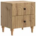 vidaXL Nočný stolík 2 ks Dub artisan 43 x 34,5 x 48 cm