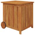 vidaXL Záhradný úložný box s kolieskami 60x50x58 cm masívna akácia