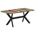 vidaXL Jedálenský stôl 160x80x75 cm, recyklovaný masív