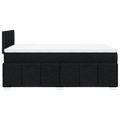vidaXL Boxspring posteľ s matracom čierna 120x190 cm látka