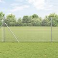 vidaXL Zvarený drôtený plot 2500 x 120 cm Strieborná