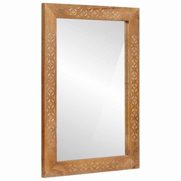 vidaXL nástenné zrkadlo Obdĺžnikový 70 x 50 cm Kompozitné drevo a sklo