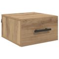 vidaXL Nočný stolík 35 x 35 x 20 cm Kompozitné drevo dub artisan