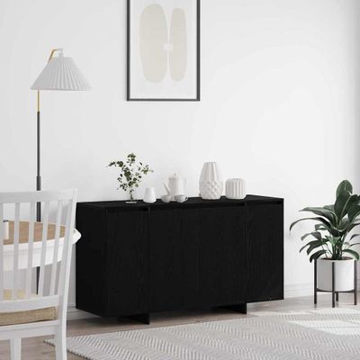 vidaXL Servírovacia skriňa Čierny dub 135 x 41 x 75 cm