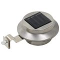 vidaXL Vonkajšie solárne svietidlá 6 ks biele 12 cm LED okrúhle