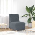 vidaXL Bezrúčková modulárna sofa jednotka 3 ks Tmavo šedá Zamat