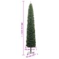 vidaXL Úzky vianočný stromček so stojanom 300 cm PVC