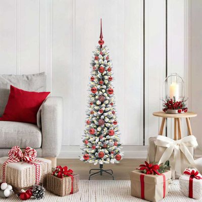 vidaXL Umelý vianočný stromček Biela 120 cm PVC, kov a plast