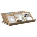 vidaXL Regál na časopisy s poličkou Remeselný dub 90 x 53 x 28,5 cm