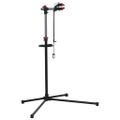 vidaXL Stojan na opravu bicykla 104x68x(110-190) cm oceľový čierny