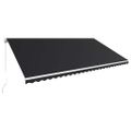 vidaXL Ručne zaťahovacia markíza 600x300 cm antracitová