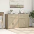 vidaXL Komody 2 ks dub sonoma 60x31x70 cm kompozitné drevo