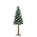 vidaXL Úzky vianočný stromček Zelená 150 cm