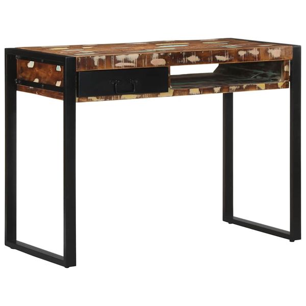 VidaXL Stôl Viacfarebný 100x50x75 cm Rekultivované masívne drevo