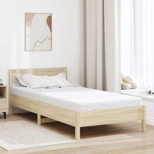 vidaXL Matrac Biela 120 x 200 cm žakárová tkanina