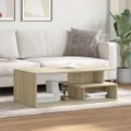 vidaXL Konferenčný stolík dub sonoma 102x55x35 cm kompozitné drevo