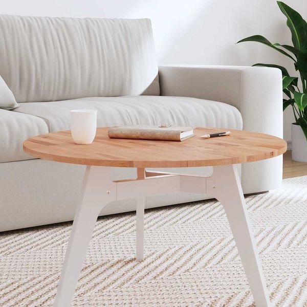 vidaXL Stolová doska Ø70x1,5 cm okrúhla masívny buk