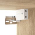 vidaXL Kúpeľňová zrkadlová skrinka s LED dub sonoma 91x15x76,5 cm