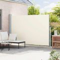 vidaXL Zaťahovacia bočná markíza na terasu 200x300 cm, krémová