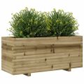 vidaXL Záhradný kvetináč 110x40x49,5 cm impregnovaná borovica