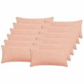 vidaXL Poťah na podložku 12 pcs HEERLEN Ružová 40 x 80 cm Bouclé