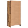 vidaXL Šatná skriňa Staré drevo 82,5 x 51,5 x 180 cm Kompozitné drevo