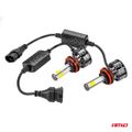 LED žiarovky hlavného svietenia COB 4Side H8/H9/H11 AMiO