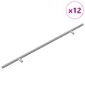 vidaXL rukoväť 12 ks Strieborná 500 mm Oceľ