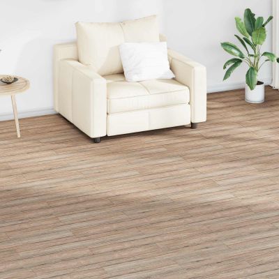 vidaXL Podlahové dosky 18 pcs Hnedý dub 2,51 m² PVC