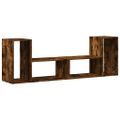 vidaXL TV skrinky 2 ks dymový dub 75x30x50 cm kompozitné drevo