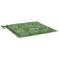 vidaXL Podložky na stoličku 2 ks vzor listov 50x50x3 cm látka