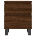 vidaXL Nočné stolíky 2 ks hnedý dub 40x35x50 cm kompozitné drevo