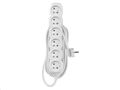 Predlžovací kábel EMOS P0615R / 5 m / 6 zásuviek / biely / PVC / 1,5 mm2