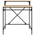 vidaXL Stôl dub sonoma 80x50x90 cm spracované drevo a železo