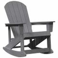 vidaXL Adirondack hojdačka Svetlosivá HDPE