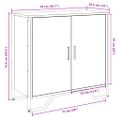 vidaXL Komoda čierna 78x35,5x74,5 cm kompozitné drevo