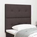 vidaXL Výškovo nastaviteľný čelový panel Tmavohnedá 100 cm látka