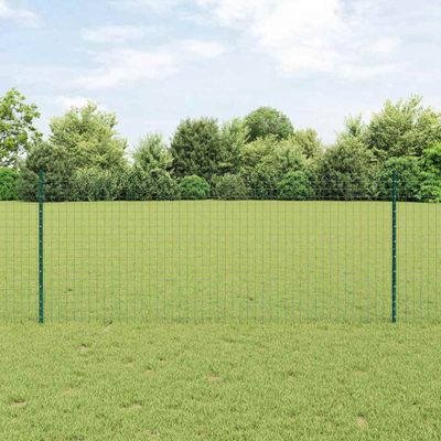 vidaXL Zabudovaný plotový stĺpik 5 ks Zelená 140 cm