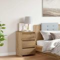 vidaXL Nočná skrinka Artisan Dub 40x35x62,5 cm Drevo