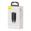 Rýchla cestovná nabíjačka Baseus GaN2 Lite USB+C 65W EU (čierna)