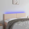 VidaXL Čelo postele kapučínové 144x5x78/88 cm umelá koža