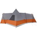 vidaXL Teepee stan pre 8 osôb 8 osoba Šedá a oranžová