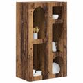 vidaXL Servírovacia skriňa ELST Staré drevo 59 x 35 x 100,5 cm